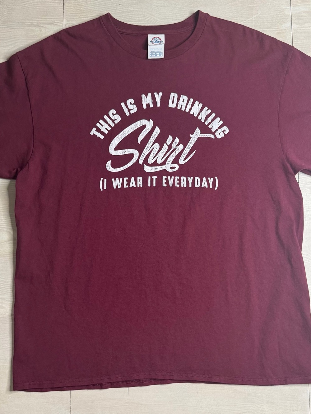 Delta Maroon Short-Sleeve Graphic Tee - White Print